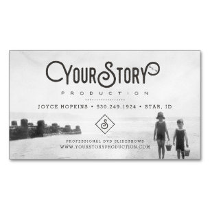 MAGNET-VISITEKAARTJE   Oude  Kinder foto Magnetisch Visitekaartje