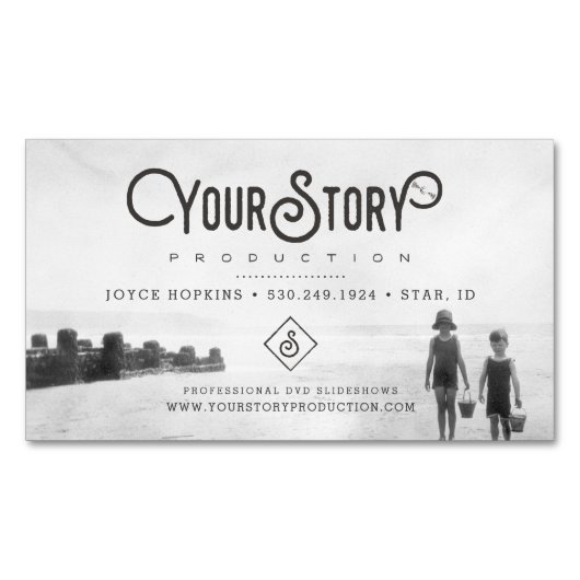 MAGNET-VISITEKAARTJE | Oude  Kinder foto Magnetisch Visitekaartje (Voorkant)