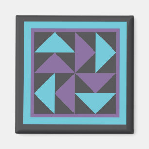 Magnet - Vliegende Nederlander Quilt Block