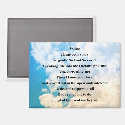 Magnet; 'Voice" Magneet (Voorkant / Achterkant)