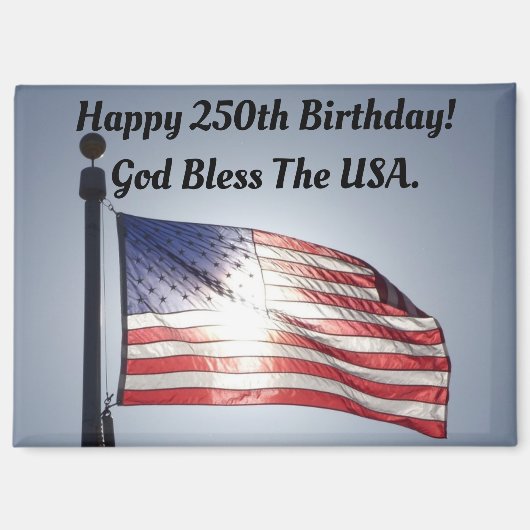Magnet voor America's 250e verjaardag (Voorkant)