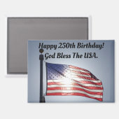 Magnet voor America's 250e verjaardag (Voorkant / Achterkant)