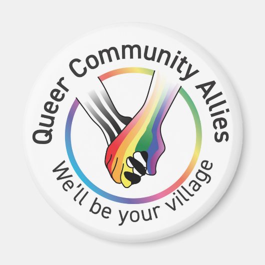 Magnet voor bondgenoten van de Queer Community (Voorkant)