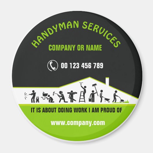 Magnet voor handyman (Voorkant)