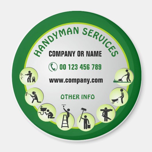 Magnet voor handyman (Voorkant)