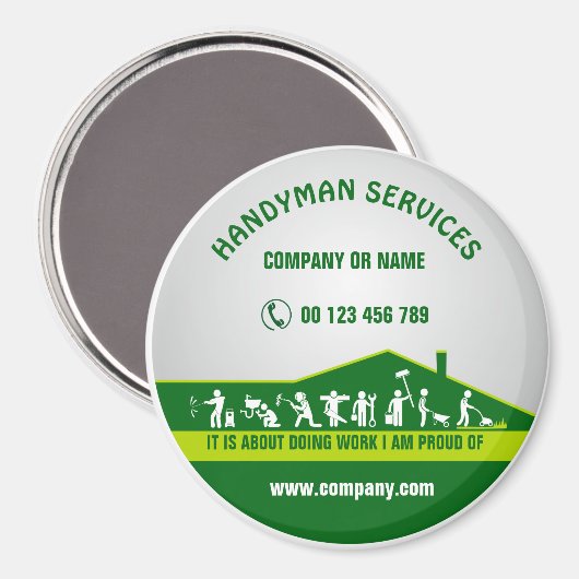 Magnet voor handyman (Voorkant / Achterkant)