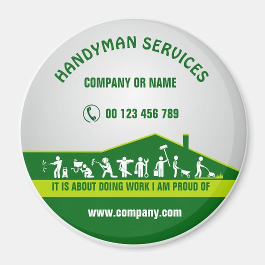 Magnet voor handyman (Voorkant)