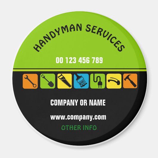 Magnet voor handyman (Voorkant)