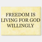 Magnet "Vrijheid is (Voorkant)