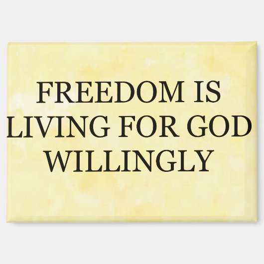 Magnet "Vrijheid is (Voorkant)