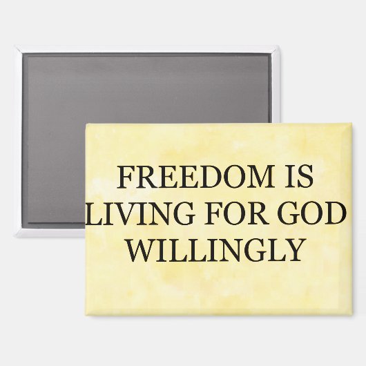 Magnet "Vrijheid is (Voorkant / Achterkant)