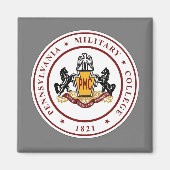 + Magnet w/PMC Seal Logo (vierkant of rond) (Voorkant)