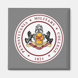 + Magnet w/PMC Seal Logo (vierkant of rond)