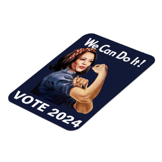 MAGNET - We Can Do It - Kamala 2024 Magneet (Linkerzijde)