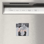 Magnet Wedding Favor- Photo with Rose Gold (Insitu (Vaatwasser))