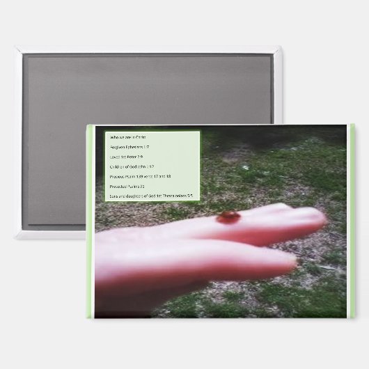 magnet -who we are in Christ (Voorkant / Achterkant)