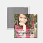 Magnet - Wij wensen u een prettige kerstdag (Voorkant / Achterkant)