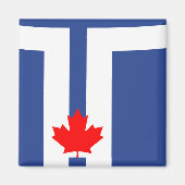 Magnet with Flag of Toronto, Canada (Voorkant)