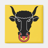 Magnet with Flag of Uri Canton, Switzerland (Voorkant)