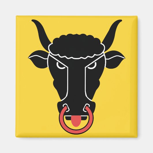 Magnet with Flag of Uri Canton, Switzerland (Voorkant)