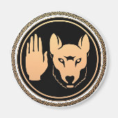 Magnet Wolf Native Art Metis Magnets (Voorkant)