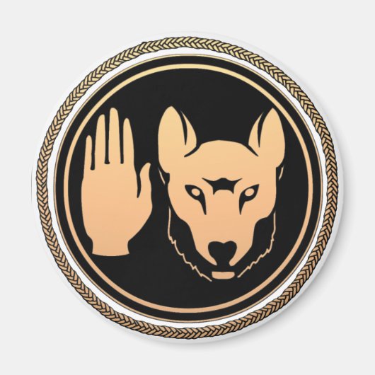 Magnet Wolf Native Art Metis Magnets (Voorkant)