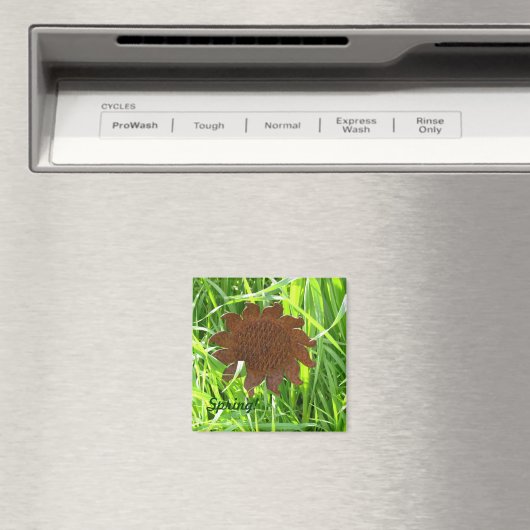 Magnet - Zonnebloem van ijzer (Insitu (Vaatwasser))