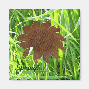 Magnet - Zonnebloem van ijzer