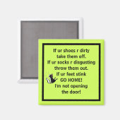 Magnetbezoekers zetten Sokken af van een steile ta Magneet (Voorkant / Achterkant)