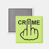 Magnetcriminaliteit is crimineel magneet (Voorkant / Achterkant)