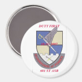 magneten 2, DUTY FIRST, IRAG 2007, 601 ST ASB (Voorkant / Achterkant)