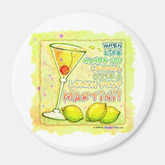 Magneten - Citroendruppel Martini (Voorkant)