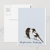 magneten - een voor verdriet, twee voor vreugde briefkaart (Voorkant / Achterkant)