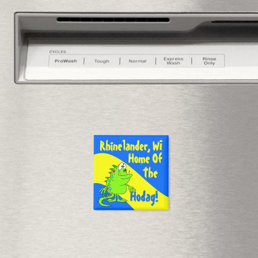 Magneten souvenir Rhinelander Hodags WI wisc (Insitu (Vaatwasser))