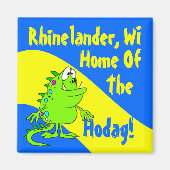 Magneten souvenir Rhinelander Hodags WI wisc (Voorkant)