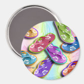 Magneten - TEENSLIPPERS Pop Art (Voorkant / Achterkant)