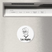 Magneten van Los Angeles Boy (zwarte lijn) (Insitu (Vaatwasser))