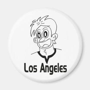 Magneten van Los Angeles Boy (zwarte lijn)