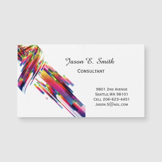 Magnetic Business Calling Card (Voorkant)