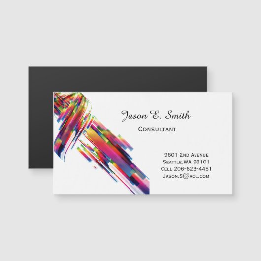 Magnetic Business Calling Card (Voorkant / Achterkant)