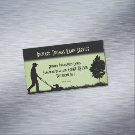 Magnetic Business Landscape Lawn Service Magnetisch Visitekaartje