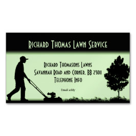 Magnetic Business Landscape Lawn Service Magnetisch Visitekaartje