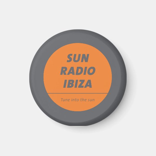 Magnetic Button by Sun Radio Ibiza Magneet (Voorkant)