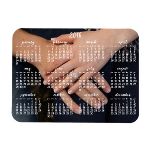 Magnetic Calendar Photo Magnet 2016 Magneet