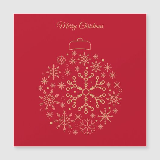 Magnetic Card Merry kerst (Voorkant)