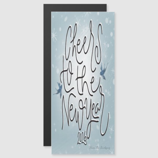 Magnetic Card new years (Voorkant / Achterkant)