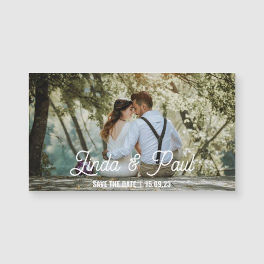 Magnetic card save the date to customize (Voorkant)