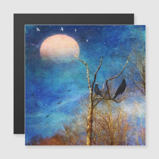 Magnetic Card voor Whimsical Forest Scene (Voorkant / Achterkant)