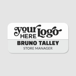 Magnetic Company Business Logo Employee Name Tags