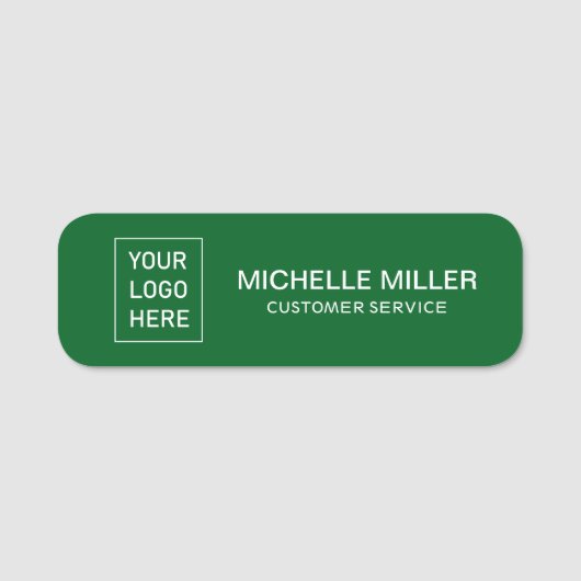 Magnetic Custom Business Logo Medewerker Personeel Naamplaatje (Voorkant)